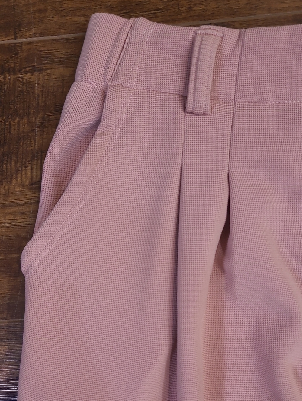 Halara Wide Leg High-Waist Pants — Pink Pull On Every Day Dress Up Or Down Large - Picture 3 of 11